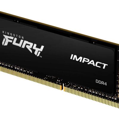 Kingston FURY Impact - DDR4 - módulo - 32 GB - SO-DIMM de 260 contactos - 3200 MT/s / PC4-25600 - CL20 - 1.2 V - sin búfer - no ECC - negro