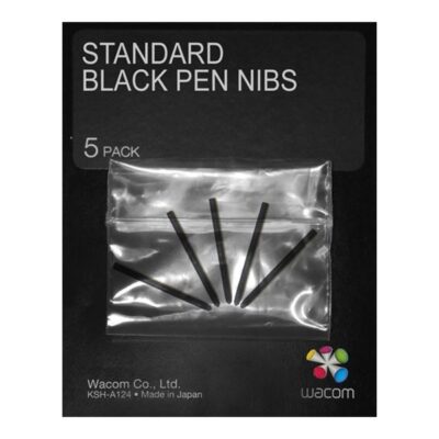Wacom Standard Pen Nibs - Punta de bolígrafo digital - negro (paquete de 5) - para Intuos4 Large, Medium, Small, Wireless, X-Large