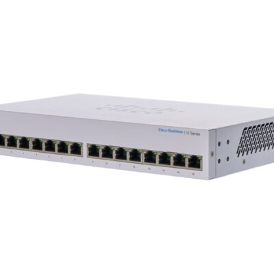 Cisco Business 110 Series 110-16T - Conmutador - sin gestionar - 16 x 10/100/1000 - sobremesa, montaje en rack, montaje en pared