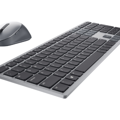 Dell Pro Plus Keyboard and Mouse KM7321W - Juego de teclado y ratón - inalámbrico - 2.4 GHz, Bluetooth 5.0 - QWERTY - español - gris titanio - con 3 años de garantía básica en el hardware