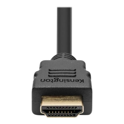 Kensington High Speed HDMI Cable with Ethernet, 6ft - Alta velocidad - cable HDMI con Ethernet - HDMI macho a HDMI macho - 1.83 m - negro - compatibilidad con 4K