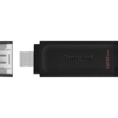 Kingston DataTraveler 70 - Unidad flash USB - 128 GB - USB-C 3.2 Gen 1