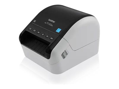 Brother QL-1110NWB - Impresora de etiquetas - térmica directa - Rollo (10,36 cm) - 300 x 300 ppp - hasta 110 mm/segundo - USB 2.0, LAN, Wi-Fi(n), Bluetooth 2.1 EDR - cortador