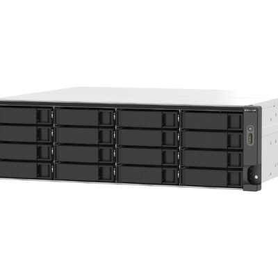 QNAP TS-1673AU-RP - Servidor NAS - 16 compartimentos - montaje en bastidor - SATA 6Gb/s - RAID RAID 0, 1, 5, 6, 10, JBOD, 5 Hot Spare, intercambio en caliente 6, 10 repuesto rápido - RAM 16 GB - Gigabit Ethernet / 2.5 Gigabit Ethernet - iSCSI soporta - 3U