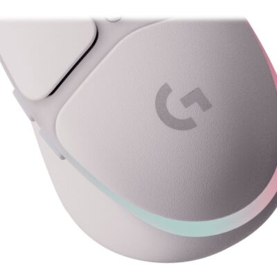 Logitech G G705 - Ratón - manos pequeñas - 6 botones - inalámbrico - Bluetooth - receptor USB de Logitech LIGHTSPEED - blanco