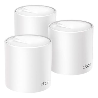 TP-LINK Deco X50 - Sistema Wi-Fi - (3 enrutadores) - hasta 6500 pies cuadrados - malla 1GbE - Wi-Fi 6 - Doble banda