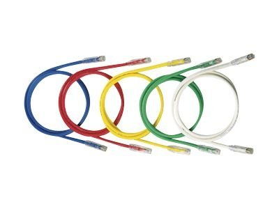 Panduit NetKey - Cable de interconexión - RJ-45 (M) a RJ-45 (M) - 91.4 cm - UTP - CAT 6e - atornillado, trenzado - azul
