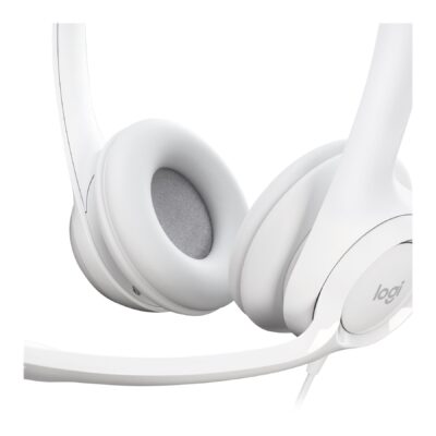 Logitech H390 Wired Headset for PC/Laptop, Off-white - Auricular - en oreja - cableado - USB-A - blanco hueso