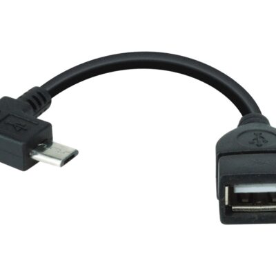 Xtech XTC360 - Adaptador para cable de datos - USB hembra a Micro-USB tipo B macho - 13.5 cm - conector en ángulo