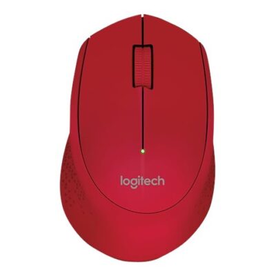 Logitech M280 - Ratón - diestro - óptico - 3 botones - inalámbrico - 2.4 GHz - receptor inalámbrico USB - rojo