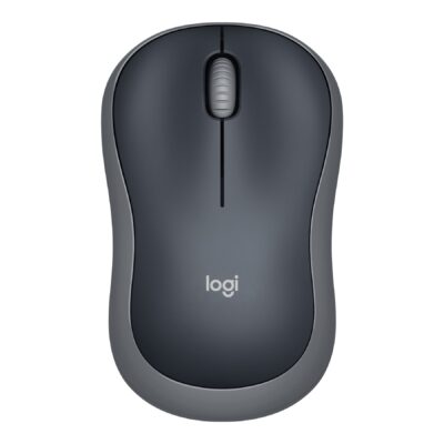 Logitech M185 - Ratón - óptico - 3 botones - inalámbrico - 2.4 GHz - receptor inalámbrico USB - gris vencejo