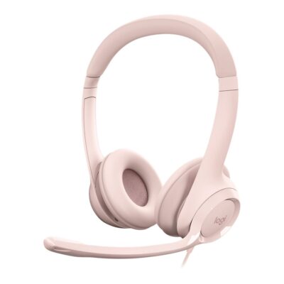 Logitech H390 Wired Headset for PC/Laptop, Rose - Auricular - en oreja - cableado - USB-A - rosa