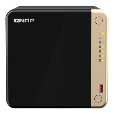 QNAP TS-464 - Servidor NAS - 4 compartimentos - SATA 6Gb/s - RAID 0, 1, 5, 6, 10, JBOD - RAM 8 GB - 2.5 Gigabit Ethernet - iSCSI soporta
