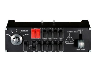 Logitech Flight Switch Panel - Panel de instrumentos del simulador de vuelo - cableado - para PC
