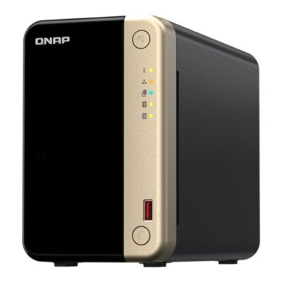 QNAP TS-264 - Servidor NAS - 2 compartimentos - SATA 6Gb/s - RAID 0, 1, 5, 6, 10, 50, JBOD, 60 - RAM 8 GB - 2.5 Gigabit Ethernet - iSCSI soporta