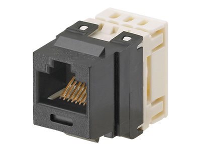 Panduit NetKey Punchdown Jack Module - Inserto modular - CAT 6e - PTSB - RJ-45 - negro