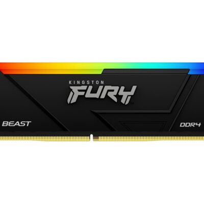 Kingston FURY Beast RGB - DDR4 - módulo - 16 GB - DIMM de 288 contactos - 3600 MT/s / PC4-28800 - CL18 - 1.35 V - sin búfer - no ECC - negro