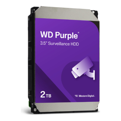 WD Purple Surveillance WD23PURZ - Disco duro - 2 TB - interno - 3.5" - SATA 6Gb/s - búfer: 64 MB