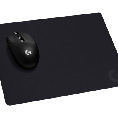 Logitech G G240 Cloth Gaming Mouse Pad, Optimized for Gaming Sensors, Moderate Surface Friction, Non-Slip Mouse Mat, Mac and PC Gaming Accessories, 340 x 280 x 1 mm; - Alfombrilla de ratón - negro