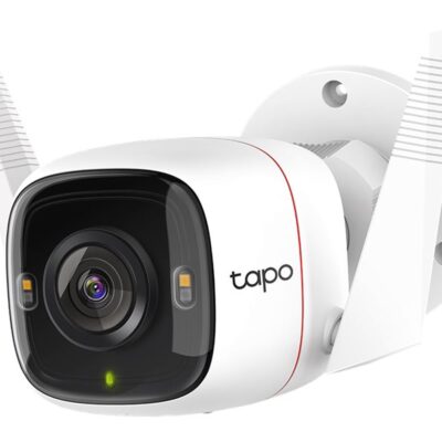Tapo C320WS V1 - Cámara de vigilancia de red - para exteriores - a prueba de polvo/de inclemencias - color (Día y noche) - 4 MP - 2560 x 1440 - 1440p - focal fijado - audio - inalámbrico - Wi-Fi - GbE - H.264 - CC 9 V