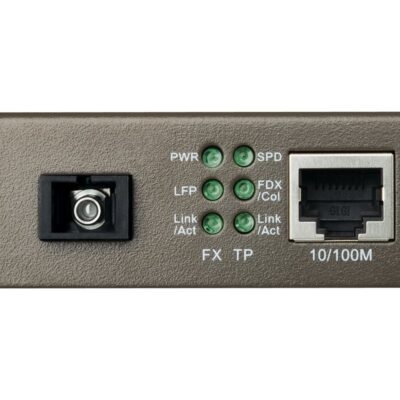 TP-Link MC111CS - Conversor de soportes de fibra - 100Mb LAN - 10Base-T, 100Base-FX, 100Base-TX - RJ-45 / modo sencillo SC - hasta 20 km - 1550 (TX) / 1310 (RX) nm