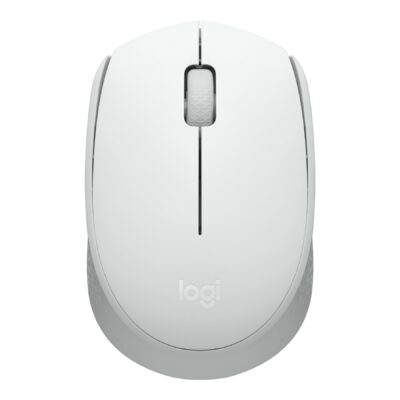 Logitech M170 Wireless Mouse, Ambidextrous, Off-white - Ratón - diestro y zurdo - óptico - 3 botones - inalámbrico - 2.4 GHz - receptor inalámbrico USB - blanco hueso