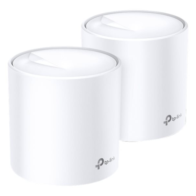 TP-LINK Deco X20 V2 - Sistema Wi-Fi - (2 enrutadores) - hasta 370 m² - malla 1GbE - Wi-Fi 6 - Doble banda
