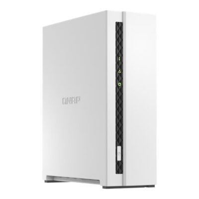 QNAP TS-133 - Servidor NAS - 1 compartimentos - SATA 6Gb/s - RAID 5, 6, 10, 0, 1, 50, 60, JBOD - RAM 2 GB - Gigabit Ethernet - iSCSI soporta