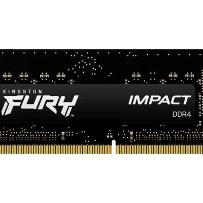 Kingston FURY Impact - DDR4 - módulo - 8 GB - SO-DIMM de 260 contactos - 3200 MHz / PC4-25600 - CL20 - 1.2 V - sin búfer - no ECC - negro
