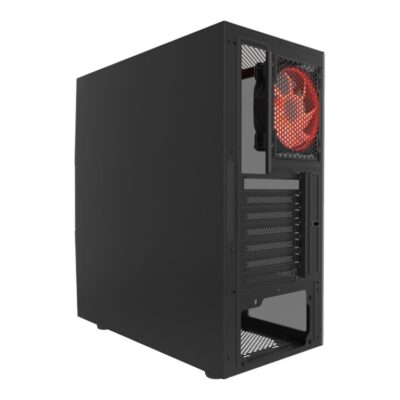 Xtech Gaming Series PHOBOS - Mid tower - ATX - panel lateral con ventana (cristal templado) - sin fuente de alimentación (ATX) - negro - USB/Audio