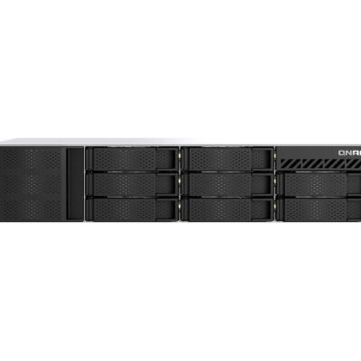 QNAP TS-855eU-RP - Servidor NAS - 8 compartimentos - montaje en bastidor - SATA 6Gb/s - RAID 0, 1, 5, 6, 10, 50, 60, TM, RAID TP - RAM 8 GB - Gigabit Ethernet / 2.5 Gigabit Ethernet - iSCSI soporta - 2U