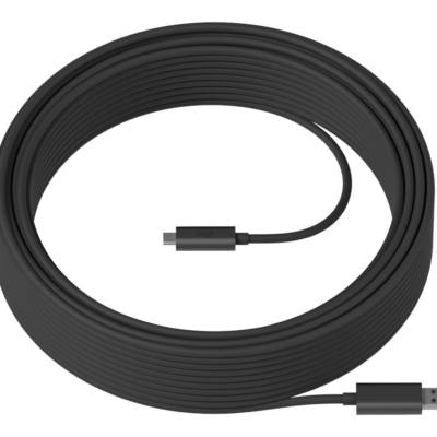 Logitech Strong - Cable USB - USB Tipo A (M) a 24 pin USB-C (M) - USB 3.2 Gen 2 - 25 m - plenum, Active Optical Cable (AOC) - para Room Solution Huddle, Large
