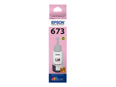 Epson T673 - Magenta claro - original - recarga de tinta - para Epson L1800, L800, L805, L810, L850; EcoTank L1800