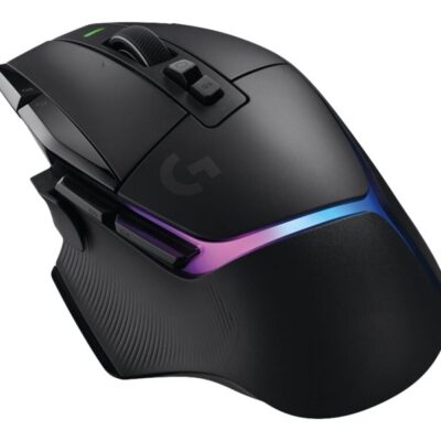 Logitech G G502 X PLUS - Ratón - óptico - 11 botones - inalámbrico - 2.4 GHz - receptor USB de Logitech LIGHTSPEED - blanco