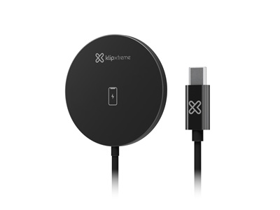 Klip Xtreme - Charging stand / battery charger - 15 Watt - 24 pin USB-C - Cellular phone / Wireless earbuds / Apple AirPods / Apple Watch - Wireless - Para Smartphones - KDC-010