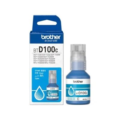 Brother - BTD100CMYK - Ink Bottle - Color (cyan, magenta, yellow, black) - Pack of 4 bottles