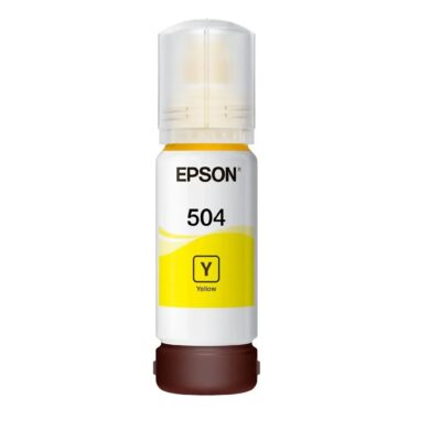 Epson 504 - 70 ml - amarillo - original - recarga de tinta - para EcoTank L4150, L4260, L6161, L6171, L6191, L6270