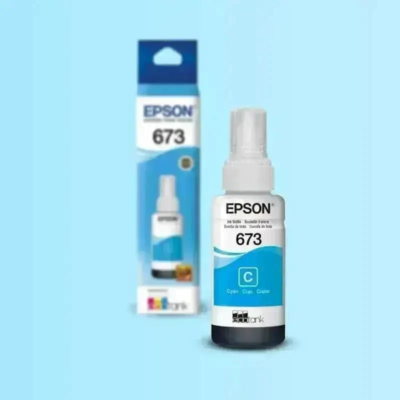 Epson T673 - Cián - original - recarga de tinta - para Epson L1800, L800, L805, L810, L850; EcoTank L1800