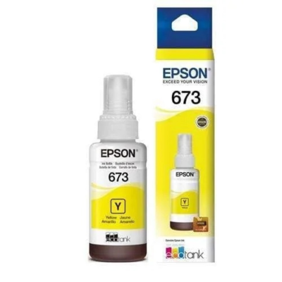 Epson T673 - Amarillo - original - recarga de tinta - para Epson L1800, L800, L805, L810, L850; EcoTank L1800