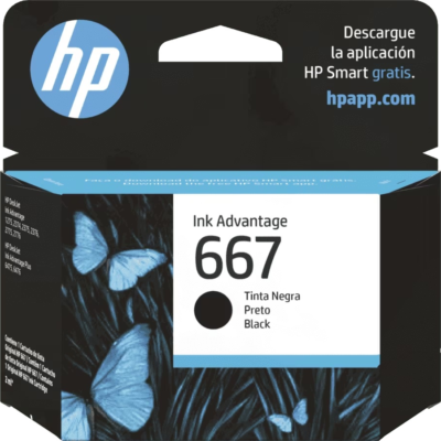 HP - 667 - Ink cartridge - Black - 3YM79AL