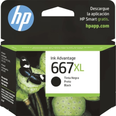HP - 667XL - Ink cartridge - Black - 3YM81AL