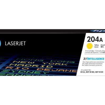 HP 204A - Amarillo - original - LaserJet - cartucho de tóner (CF512A) - para Color LaserJet Pro M154a, M154nw, MFP M180n, MFP M180nw