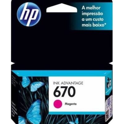 HP 670 - Magenta - original - Ink Advantage - cartucho de tinta - para Deskjet Ink Advantage 3525, Ink Advantage 46XX, Ink Advantage 5525, Ink Advantage 6525