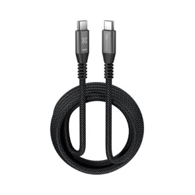 Klip Xtreme - USB cable - 24 pin USB-C - 3 m - Black - 100W Braided Fast charging