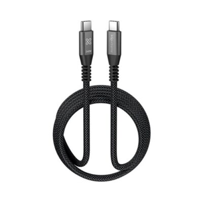Klip Xtreme - USB cable - 24 pin USB-C - 1.8 m - Black - 240W Braided Fast Charging