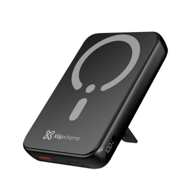 Klip Xtreme - Power bank - 24 pin USB-C - 4 pin USB Type A / 24 pin USB-C - Lithium polymer - Para Universal - Display Wireless Charging
