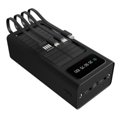 Xtech XPB-300 - Solar Power Bank - 24 pin USB-C / 4 pin USB Type A / 5 pin Micro-USB Type A - 24 pin USB-C / 4 pin USB Type A / 5 pin Micro-USB Type A - Lithium ion polymer - Para Universal - built-in charg cables30,000mAh