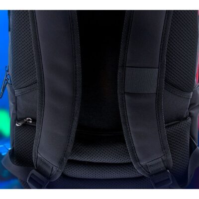 Xtech Insurgent XTB-507 Mochila para laptop 16.5” y accesorios de videojuegos - Nylon durable - Gaming   - Color Negro y Rojo - Bolsillo Antirrobo - Panel posterior acolchado con tecnología de ventilación Airflow