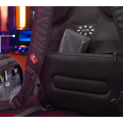 Xtech - Notebook carrying backpack - 17" - Black - Gaming Battlestash  XTB-508