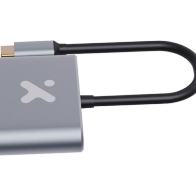 Xtech - Video adapter - USB Type C - HDMI (f) Type C(f) USB 3.0(f) - Aluminum - 3 in one XTC-566